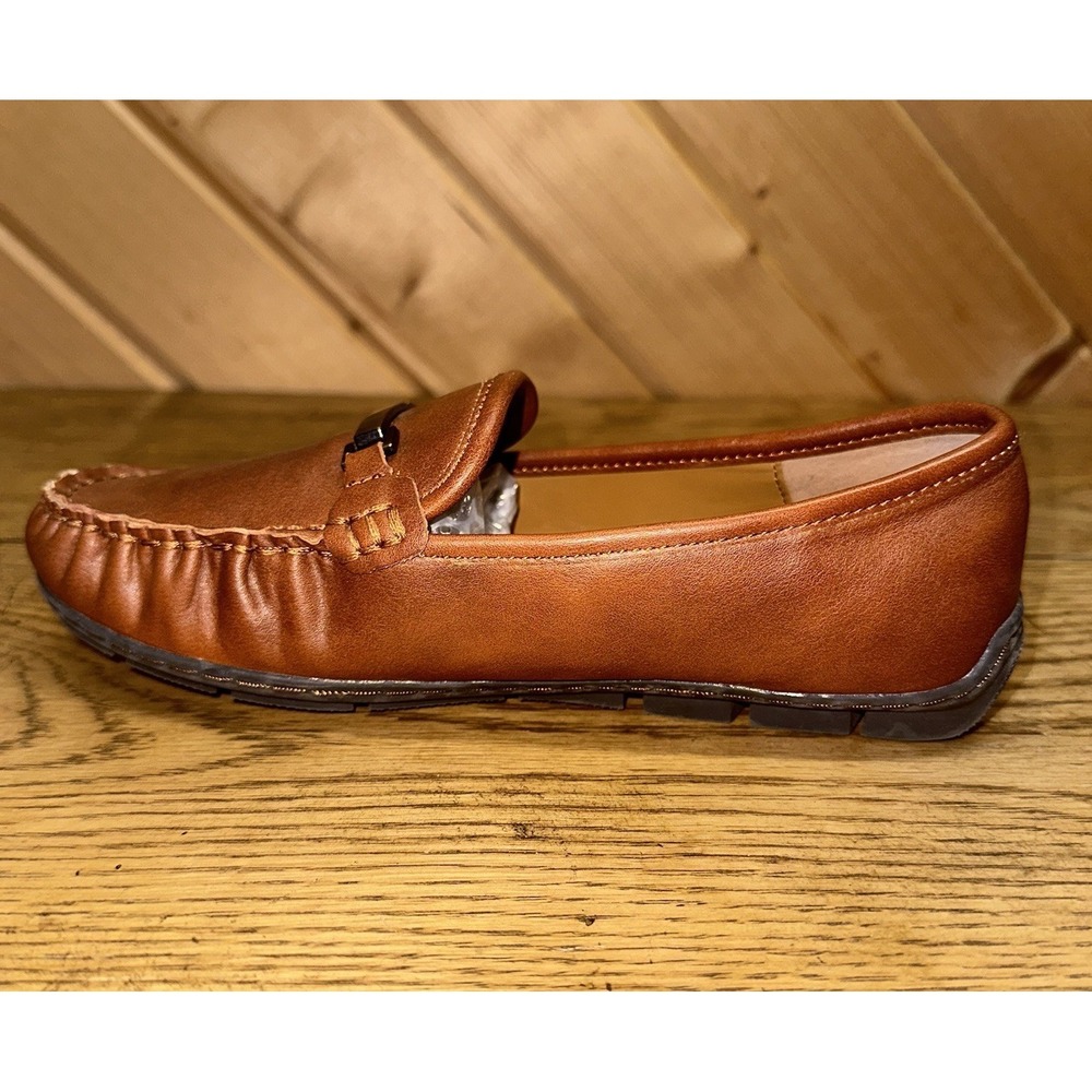 Two By Vince Camuto Daeva Brown Leather Horsebit Driver Loafers Slip On Boy's 3 - Picture 7 of 11